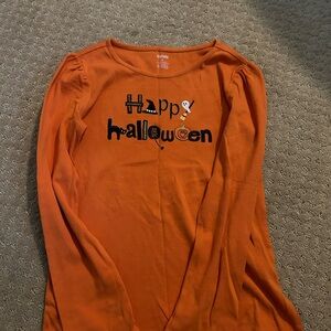 Gymboree Orange Halloween Long Sleeve Tee